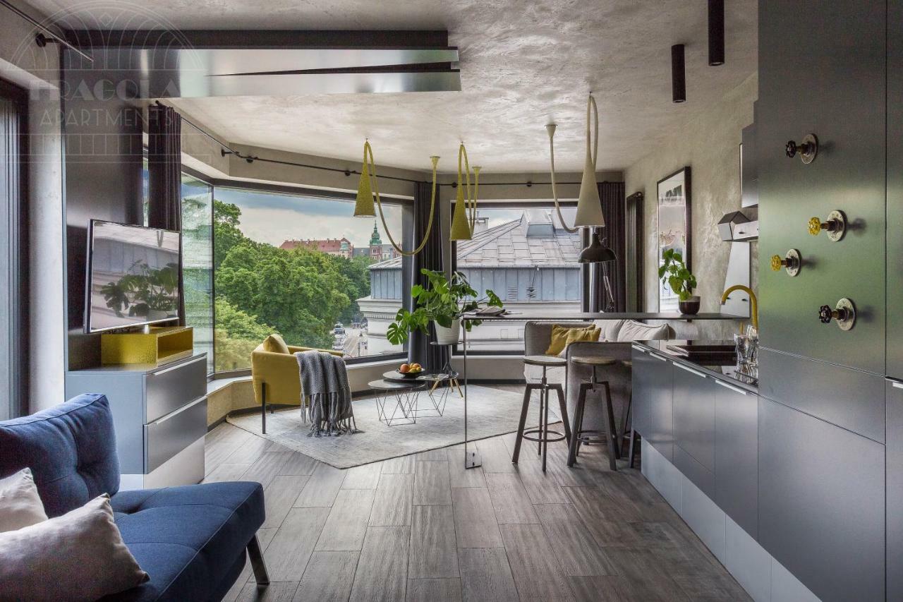 Modern View Of Planty Park Apartment Krakow Ngoại thất bức ảnh